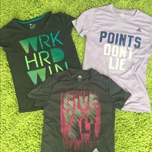Girls sports tee shirts